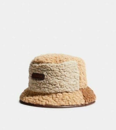 Fashion 4 - Patchwork Sherpa Bucket Hat