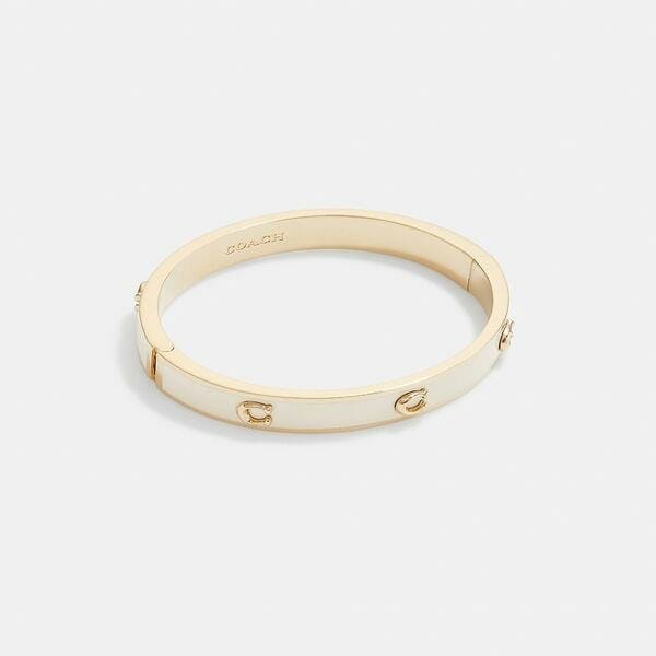 Fashion 4 - Pegged Signature Hinged Bangle