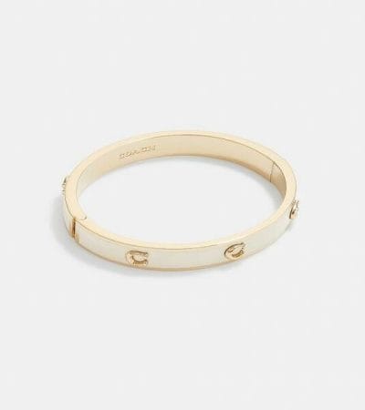 Fashion 4 - Pegged Signature Hinged Bangle