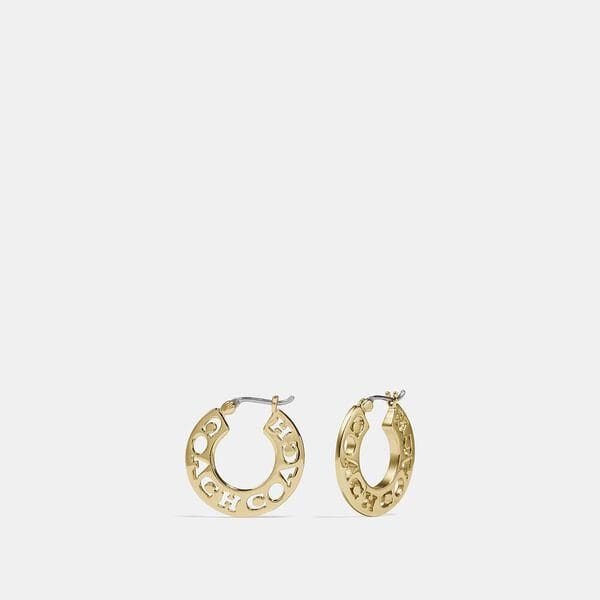 Fashion 4 - Pierced Coach Hoop Earrings