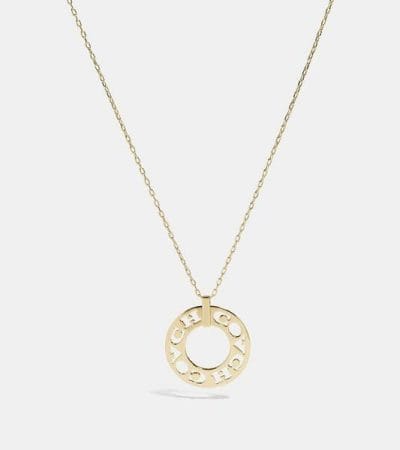 Fashion 4 - Pierced Coach Pendant Necklace