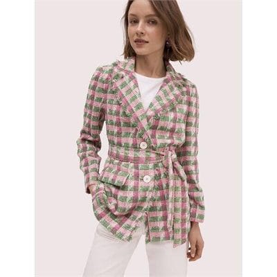 Fashion 4 - Plaid Tweed Blazer