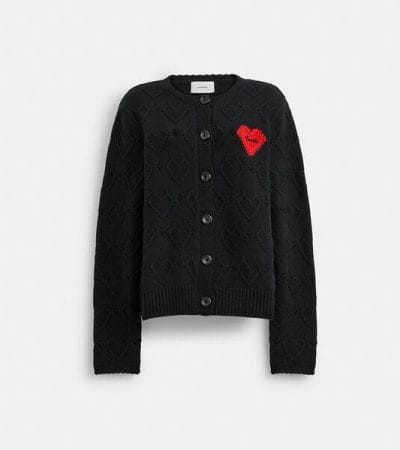 Fashion 4 - Pointelle Heart Cardigan