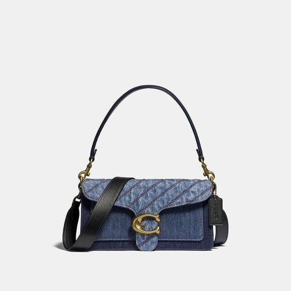 Fashion 4 - Quilted Denim Colorblock Tabby Shoulder Bag 26