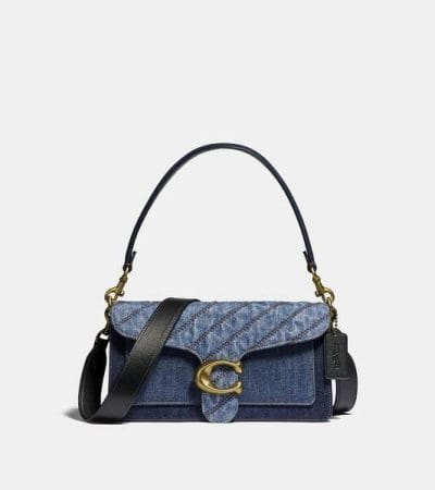 Fashion 4 - Quilted Denim Colorblock Tabby Shoulder Bag 26