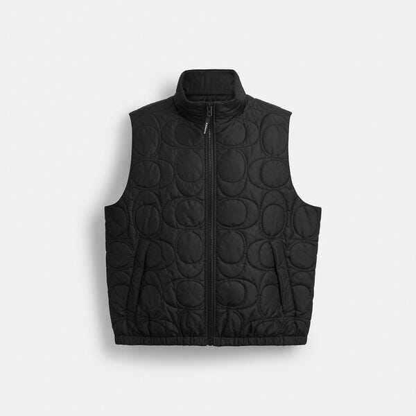 Fashion 4 - Quilted Signature Puffer Vest In Recycled Polyester