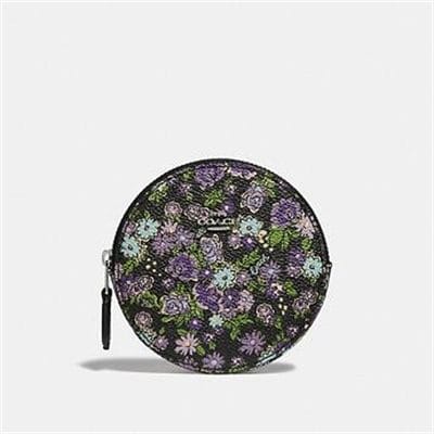 Fashion 4 - ROUND COIN CASE WITH POSEY CLUSTER PRINT