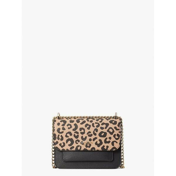 Fashion 4 - Remi Graphic Leopard Colorblock Flap Chain Crossbody