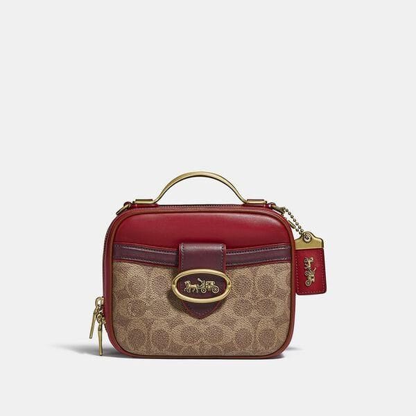 Fashion 4 - Riley Lunchbox Bag In Colorblock Signature Canvas