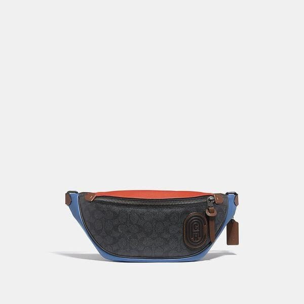 Fashion 4 - Rivington Belt Bag In Colorblock Signature Canvas With Coach Patch