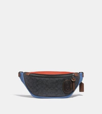 Fashion 4 - Rivington Belt Bag In Colorblock Signature Canvas With Coach Patch