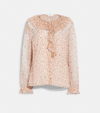 Fashion 4 - Ruffle Blouse With Ruffle Cuffs