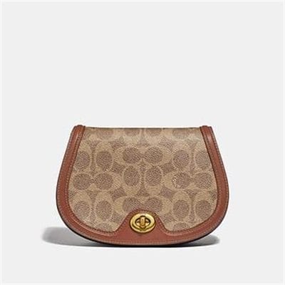 Fashion 4 - SADDLE BELT BAG IN COLORBLOCK SIGNATURE CANVAS