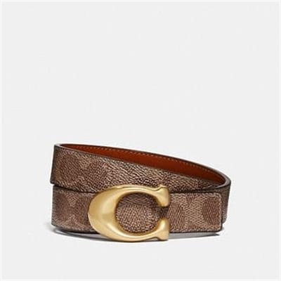 Fashion 4 - SCULPTED SIGNATURE REVERSIBLE BELT IN SIGNATURE CANVAS