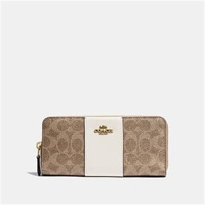 Fashion 4 - SLIM ACCORDION ZIP WALLET IN COLORBLOCK SIGNATURE CANVAS