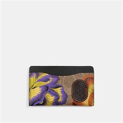 Fashion 4 - SMALL CARD CASE IN SIGNATURE CANVAS WITH KAFFE FASSETT PRINT