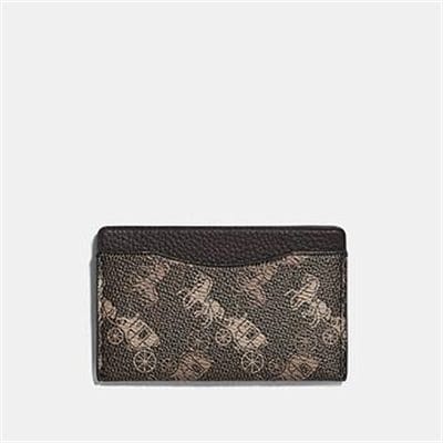 Fashion 4 - SMALL CARD CASE WITH HORSE AND CARRIAGE PRINT