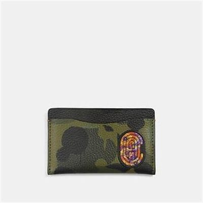 Fashion 4 - SMALL CARD CASE WITH WILD BEAST PRINT AND KAFFE FASSETT COACH PATCH