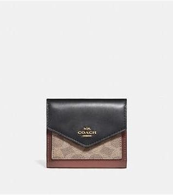 Fashion 4 - SMALL WALLET IN COLOURBLOCK SIGNATURE CANVAS