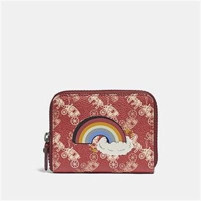 Fashion 4 - SMALL ZIP AROUND WALLET WITH HORSE AND CARRIAGE PRINT AND RAINBOW