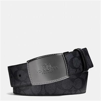 Fashion 4 - STITCHED PLAQUE CUT-TO-SIZE REVERSIBLE SIGNATURE BELT