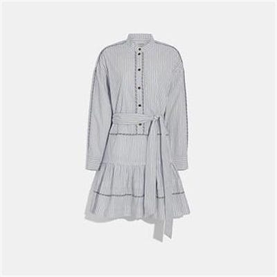 Fashion 4 - STRIPE SHIRT DRESS WITH BELT