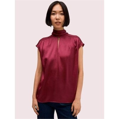 Fashion 4 - Satin Tie Neck Top