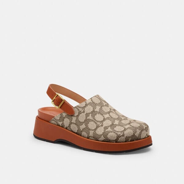 Fashion 4 - Sculpted C Platform Clog In Signature Textile Jacquard