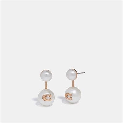 Fashion 4 - Sculpted Signature Pearl Drop Stud Earrings