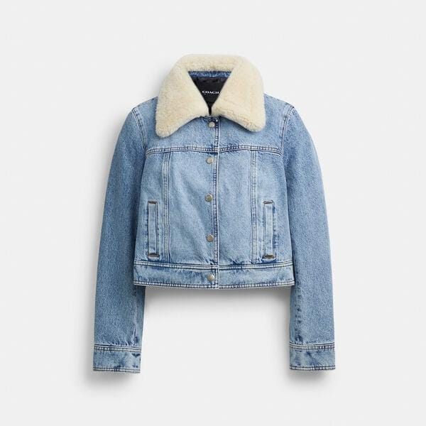 Fashion 4 - Shearling Collar Denim Jacket