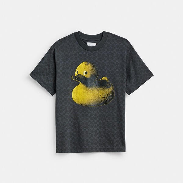 Fashion 4 - Signature Duck Relaxed T-Shirt In Organic Cotton