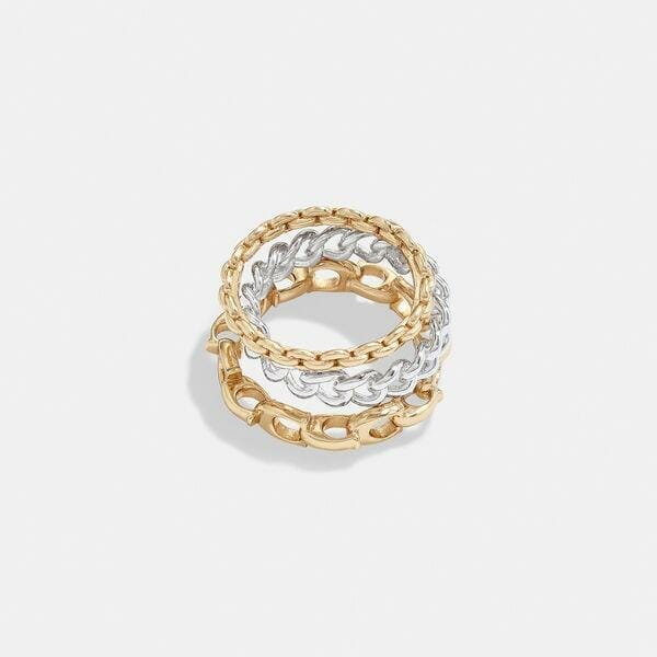 Fashion 4 - Signature Mixed Chain Ring Set