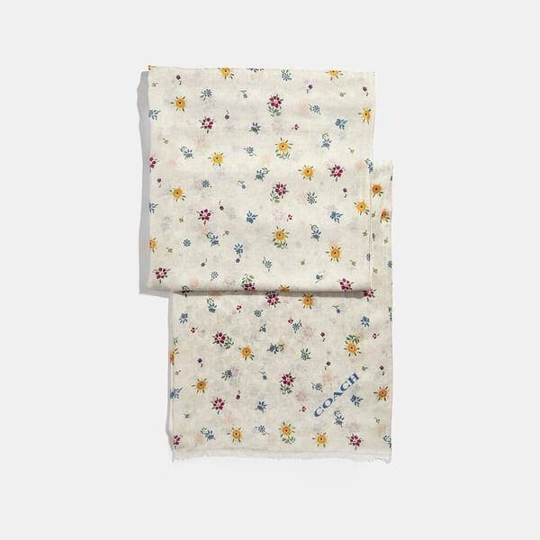 Fashion 4 - Signature Wildflower Print Oblong Scarf