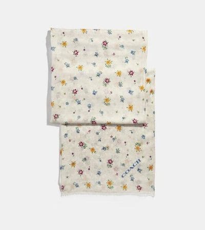 Fashion 4 - Signature Wildflower Print Oblong Scarf