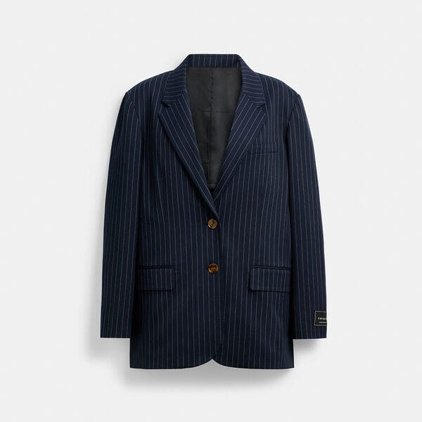 Fashion 4 - Single Breasted Pinstripe Blazer