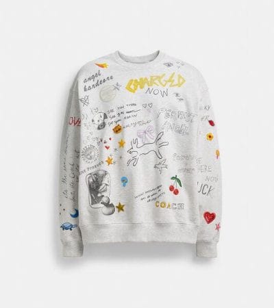 Fashion 4 - Sketch Print Crewneck Sweatshirt