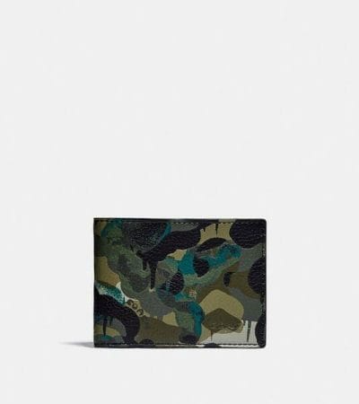 Fashion 4 - Slim Billfold Wallet With Camo Print