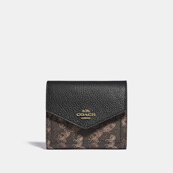 Fashion 4 - Small Wallet With Horse And Carriage Print