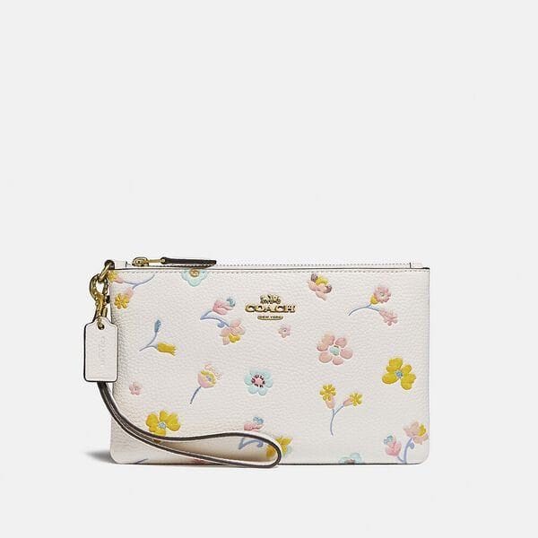Fashion 4 - Small Wristlet With Watercolor Floral Print