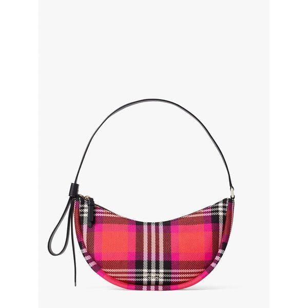 Fashion 4 - Smile Foliage Plaid Small Shoulder Bag