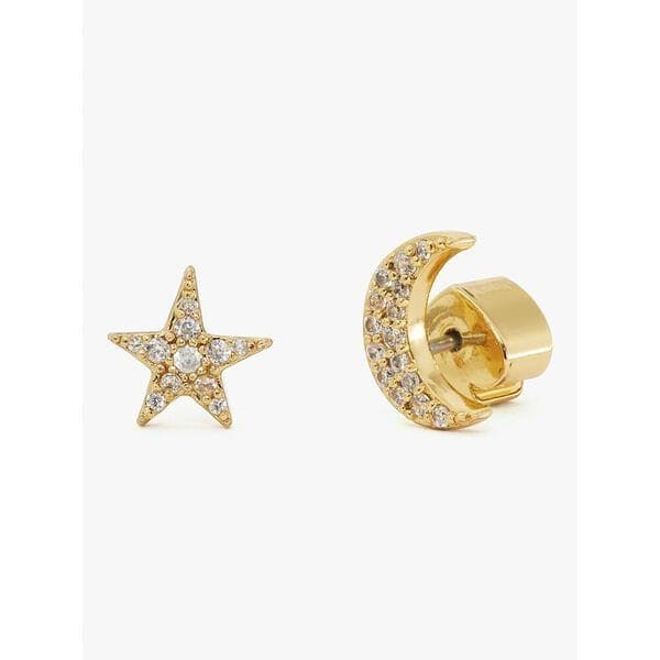 Fashion 4 - Something Sparkly Pavé Star & Moon Studs