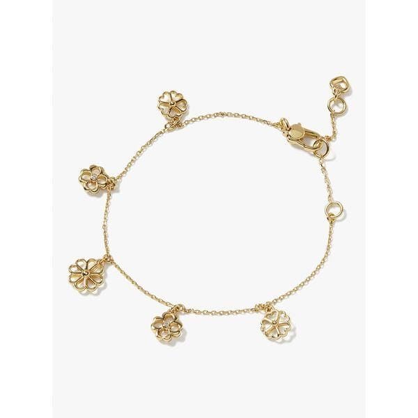 Fashion 4 - Spade Floral Charm Bracelet