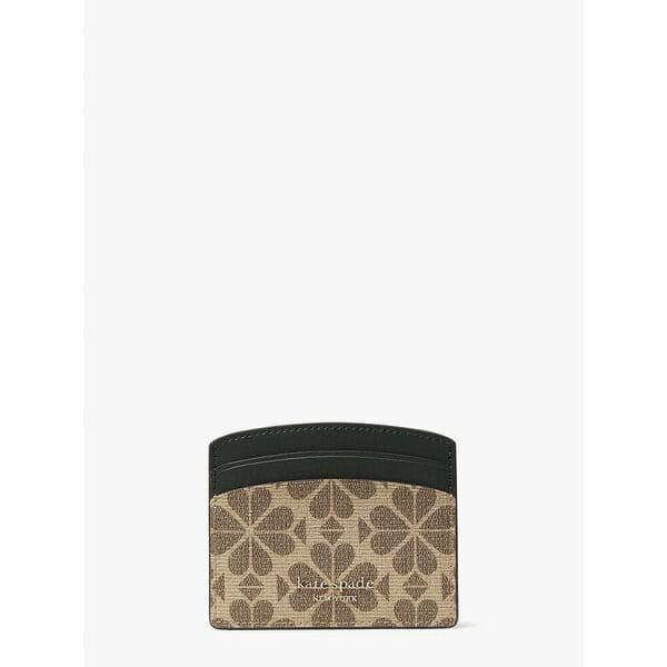 Fashion 4 - Spade Flower Coated Canvas Cardholder