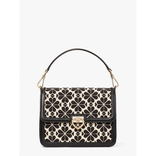 Fashion 4 - Spade Flower Jacquard Lovitt Medium Shoulder Bag