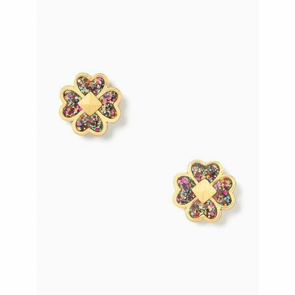Fashion 4 - Spades &amp; Studs Glitter Enamel Studs