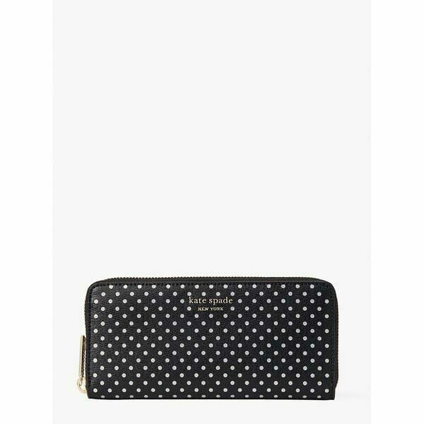 Fashion 4 - Spencer Metallic Dot Slim Continental Wallet