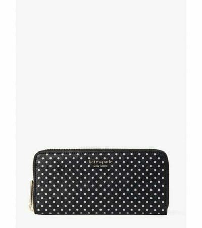 Fashion 4 - Spencer Metallic Dot Slim Continental Wallet