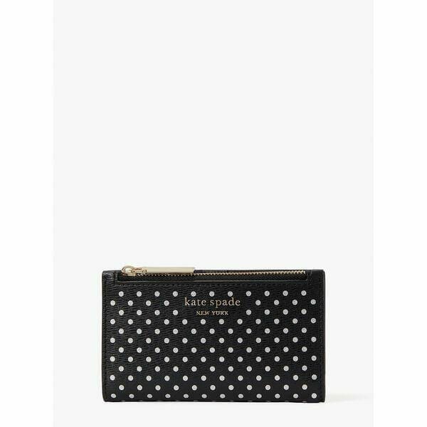 Fashion 4 - Spencer Metallic Dot Small Slim Bifold Wallet