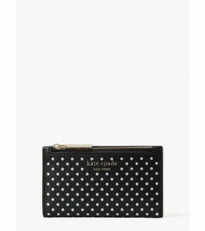 Fashion 4 - Spencer Metallic Dot Small Slim Bifold Wallet