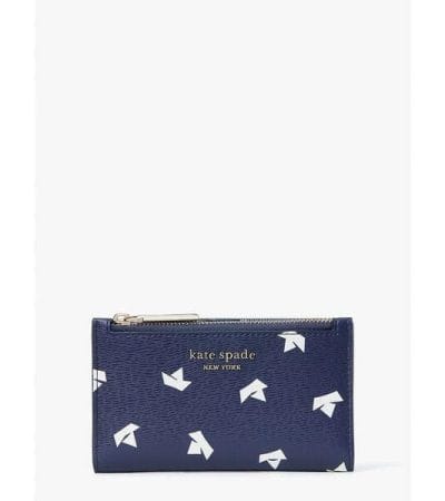 Fashion 4 - Spencer Paper Boats Small Slim Bifold Wallet